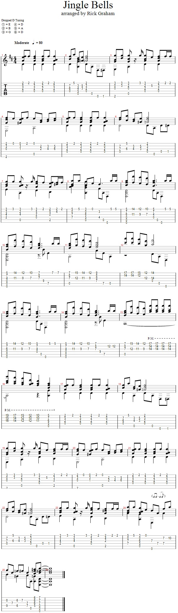 Tablature for Jingle Bells - Full Performance