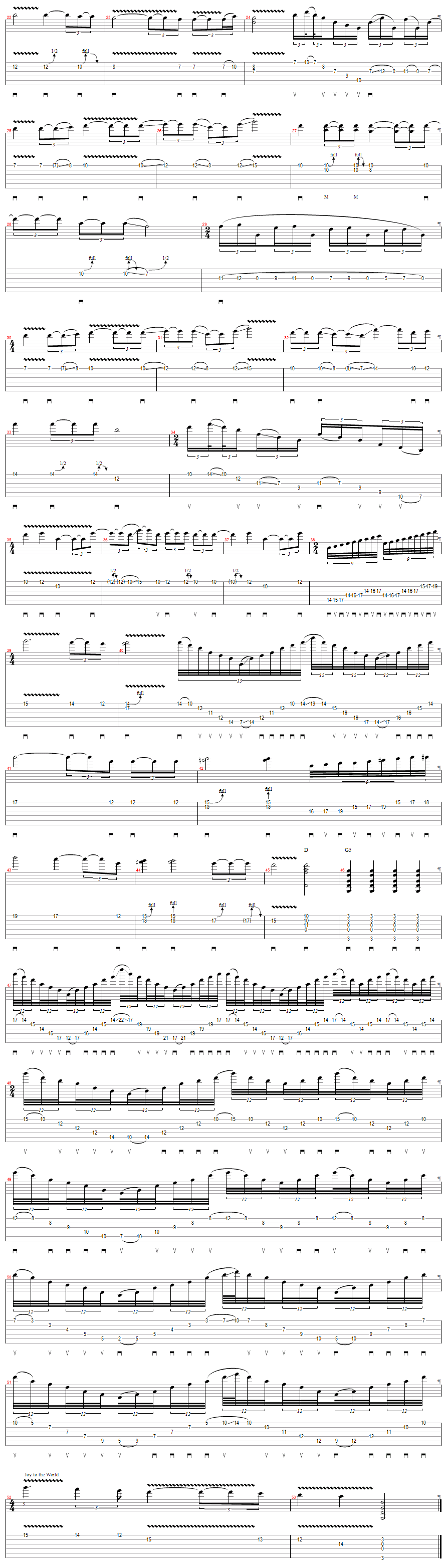 Tablature for O Holy Night - Part II